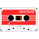 download Cassette Stylised clipart image with 0 hue color