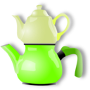 download Shiny Teapot clipart image with 45 hue color