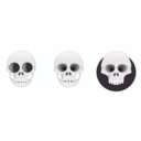 download Three Skull clipart image with 90 hue color