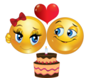 Birthday Couple Smiley Emoticon