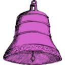 download Old Bell clipart image with 270 hue color