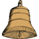 download Old Bell clipart image with 0 hue color