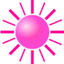 download Sun clipart image with 270 hue color