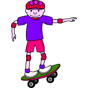 download Skateboardboy clipart image with 270 hue color