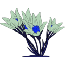 download Anemone Patens clipart image with 180 hue color