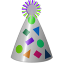 download Party Hat clipart image with 90 hue color