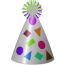 download Party Hat clipart image with 270 hue color