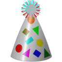 download Party Hat clipart image with 0 hue color
