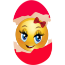 download Egg Smiley Emoticon clipart image with 0 hue color