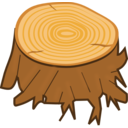 download Tree Stump clipart image with 0 hue color