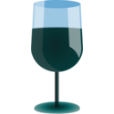 download A Glass Of Wine clipart image with 180 hue color