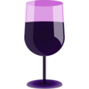 download A Glass Of Wine clipart image with 270 hue color