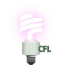 download Compact Fluorescent Lamp clipart image with 90 hue color