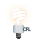 download Compact Fluorescent Lamp clipart image with 180 hue color