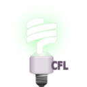 download Compact Fluorescent Lamp clipart image with 270 hue color