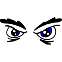 download Angry Eyes 00 clipart image with 0 hue color