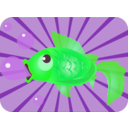 download Goldfish clipart image with 90 hue color