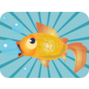 download Goldfish clipart image with 0 hue color