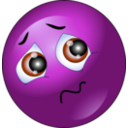 download Sad Smiley Emoticon clipart image with 225 hue color