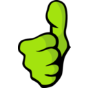 download Thumbs Up clipart image with 0 hue color