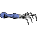 download Hand Rake clipart image with 180 hue color