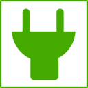 Eco Green Plug Icon