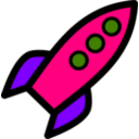 download Rocket Icon clipart image with 270 hue color