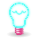 download Neon Classic Bulb clipart image with 135 hue color