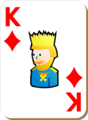 White Deck King Of Diamonds