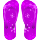 download Flip Flops clipart image with 270 hue color