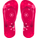 download Flip Flops clipart image with 315 hue color