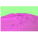download Sand Dunes clipart image with 270 hue color