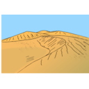 download Sand Dunes clipart image with 0 hue color