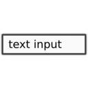 download Text Input clipart image with 90 hue color