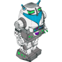 download Toy Robot clipart image with 135 hue color