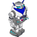download Toy Robot clipart image with 180 hue color