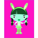 download Bunny Girl clipart image with 135 hue color