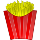 download French Fries clipart image with 0 hue color