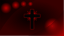 Red Glowing Cross Wallpaper