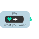 download Pay What You Want Button 1 clipart image with 135 hue color