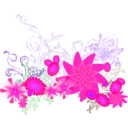 download Flourishing Flowers clipart image with 270 hue color