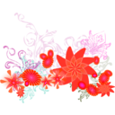 download Flourishing Flowers clipart image with 315 hue color