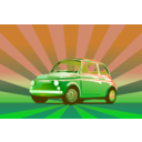 download Fiat 500 clipart image with 180 hue color