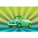 download Fiat 500 clipart image with 225 hue color