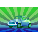 download Fiat 500 clipart image with 270 hue color