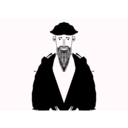 download Rabbi clipart image with 90 hue color