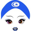 download Pretty Tunisian Girl Smiley Emoticon clipart image with 225 hue color