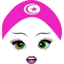 download Pretty Tunisian Girl Smiley Emoticon clipart image with 315 hue color