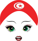 Pretty Tunisian Girl Smiley Emoticon