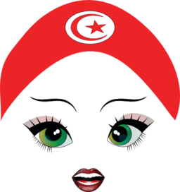 Pretty Tunisian Girl Smiley Emoticon